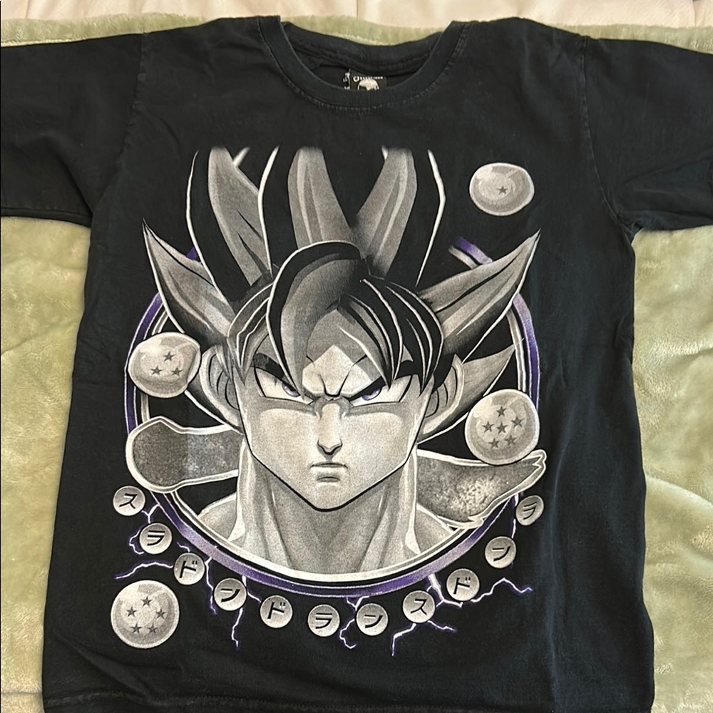 Kids Black Graphic T-Shirt